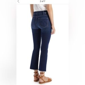 Mother the hustler fray ankle bootcut jean